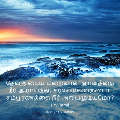 Picture 03 - யோபு 11:7 TAMIRV - தேவனுடைய மறைவான - Bible Verse Picture