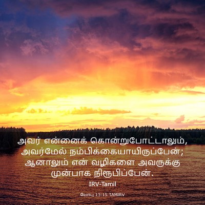 Picture 03 - யோபு 13:15 TAMIRV - அவர் என்னைக் - Bible Verse Picture