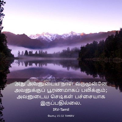 Picture 03 - யோபு 15:32 TAMIRV - அது அவனுடைய நாள் - Bible Verse Picture