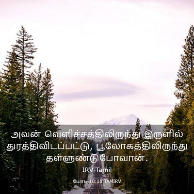 Picture 03 - யோபு 18:18 TAMIRV - அவன் - Bible Verse Picture