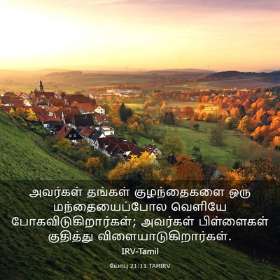 Picture 03 - யோபு 21:11 TAMIRV - அவர்கள் தங்கள் - Bible Verse Picture