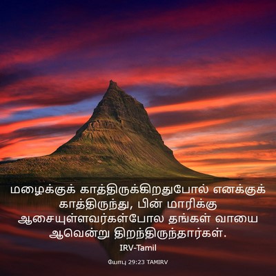 Picture 03 - யோபு 29:23 TAMIRV - மழைக்குக் - Bible Verse Picture