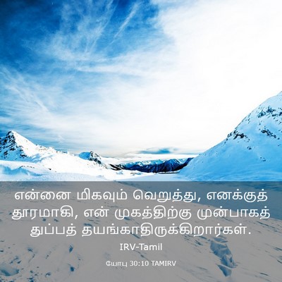 Picture 03 - யோபு 30:10 TAMIRV - என்னை மிகவும் - Bible Verse Picture
