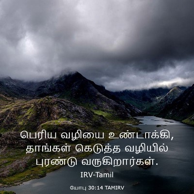 Picture 03 - யோபு 30:14 TAMIRV - பெரிய வழியை - Bible Verse Picture