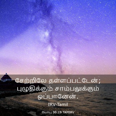 Picture 03 - யோபு 30:19 TAMIRV - சேற்றிலே - Bible Verse Picture