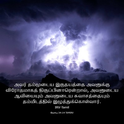 Picture 03 - யோபு 34:14 TAMIRV - அவர் தம்முடைய - Bible Verse Picture