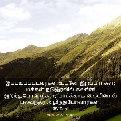 Picture 03 - யோபு 34:20 TAMIRV -  - Bible Verse Picture