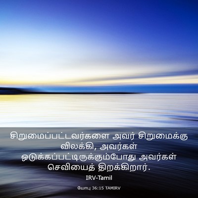 Picture 03 - யோபு 36:15 TAMIRV -  - Bible Verse Picture