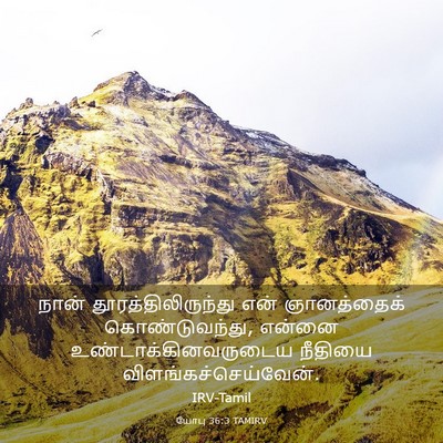 Picture 03 - யோபு 36:3 TAMIRV - நான் - Bible Verse Picture