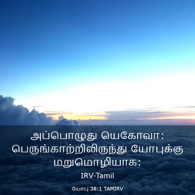 Picture 03 - யோபு 38:1 TAMIRV - அப்பொழுது யெகோவா: - Bible Verse Picture