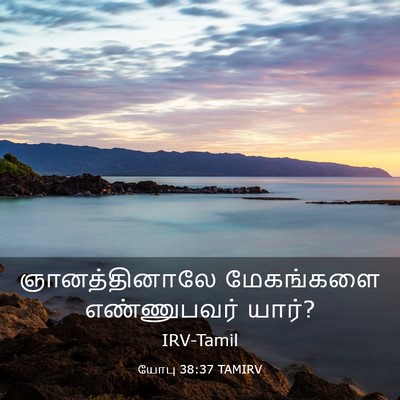 Picture 03 - யோபு 38:37 TAMIRV - ஞானத்தினாலே - Bible Verse Picture