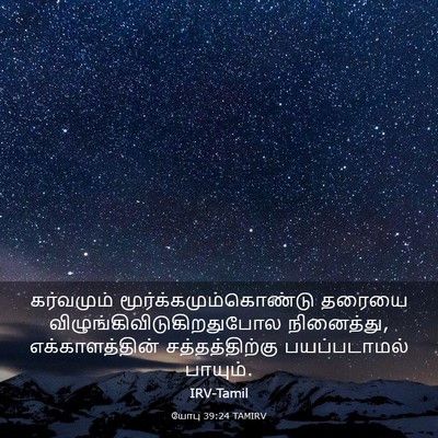 Picture 03 - யோபு 39:24 TAMIRV - கர்வமும் - Bible Verse Picture