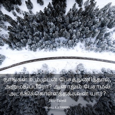Picture 03 - யோபு 4:2 TAMIRV - நாங்கள் உம்முடன் - Bible Verse Picture