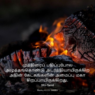 Picture 03 - யோபு 41:15 TAMIRV - முத்திரைப் - Bible Verse Picture