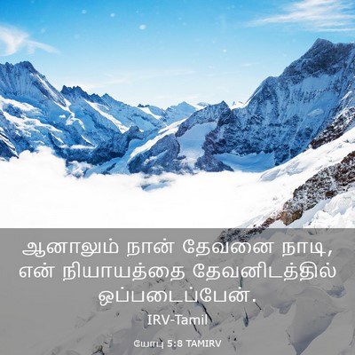 Picture 03 - யோபு 5:8 TAMIRV - ஆனாலும் நான் - Bible Verse Picture