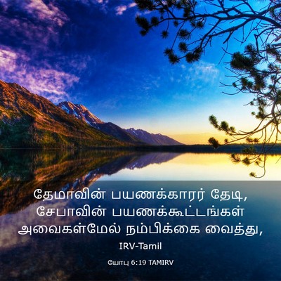 Picture 03 - யோபு 6:19 TAMIRV - தேமாவின் - Bible Verse Picture