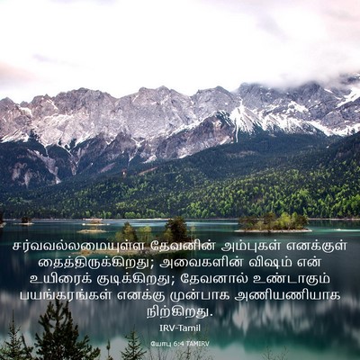 Picture 03 - யோபு 6:4 TAMIRV - சர்வவல்லமையுள்ள - Bible Verse Picture