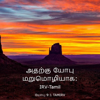Picture 03 - யோபு 9:1 TAMIRV - அதற்கு யோபு - Bible Verse Picture