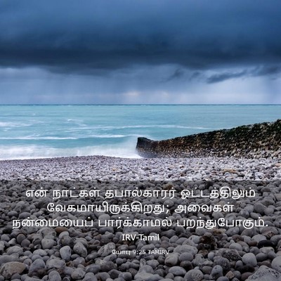 Picture 03 - யோபு 9:25 TAMIRV - என் நாட்கள் - Bible Verse Picture