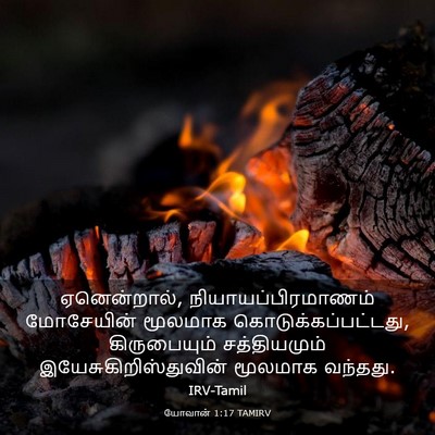 Picture 03 - யோவான் 1:17 TAMIRV - ஏனென்றால், - Bible Verse Picture