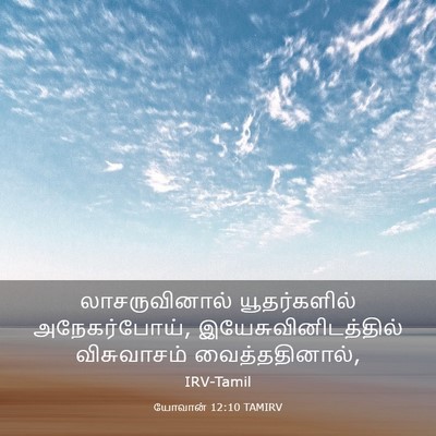 Picture 03 - யோவான் 12:10 TAMIRV - லாசருவினால் - Bible Verse Picture