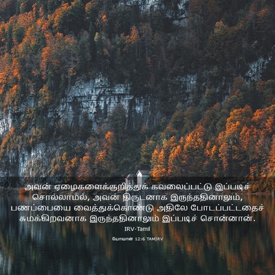 Picture 03 - யோவான் 12:6 TAMIRV - அவன் - Bible Verse Picture