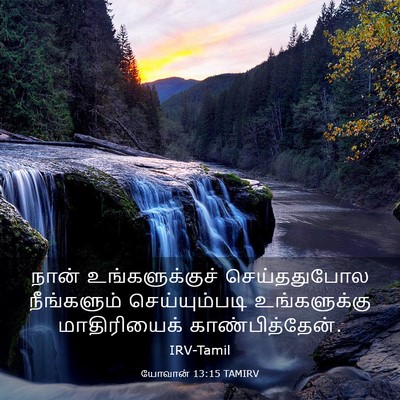 Picture 03 - யோவான் 13:15 TAMIRV - நான் உங்களுக்குச் - Bible Verse Picture