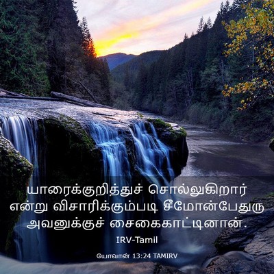 Picture 03 - யோவான் 13:24 TAMIRV - யாரைக்குறித்துச் - Bible Verse Picture
