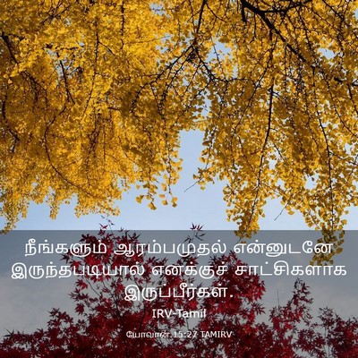 Picture 03 - யோவான் 15:27 TAMIRV - நீங்களும் - Bible Verse Picture