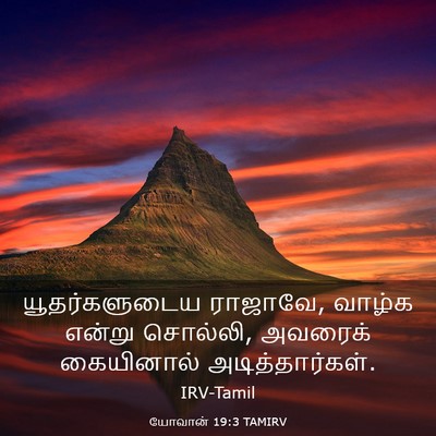 Picture 03 - யோவான் 19:3 TAMIRV - யூதர்களுடைய - Bible Verse Picture