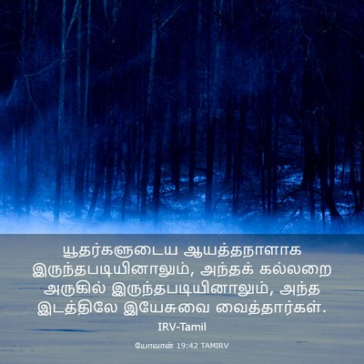 Picture 03 - யோவான் 19:42 TAMIRV - யூதர்களுடைய - Bible Verse Picture