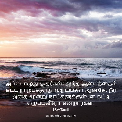 Picture 03 - யோவான் 2:20 TAMIRV - அப்பொழுது - Bible Verse Picture