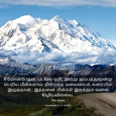Picture 03 - யோவான் 21:11 TAMIRV - சீமோன்பேதுரு - Bible Verse Picture