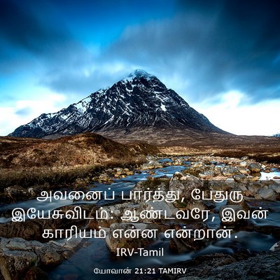 Picture 03 - யோவான் 21:21 TAMIRV - அவனைப் பார்த்து, - Bible Verse Picture