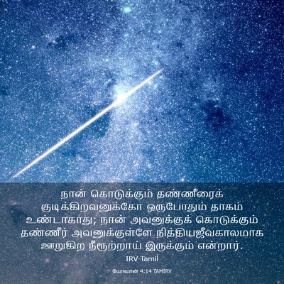 Picture 03 - யோவான் 4:14 TAMIRV - நான் கொடுக்கும் - Bible Verse Picture