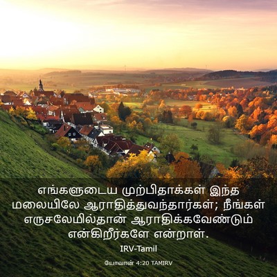 Picture 03 - யோவான் 4:20 TAMIRV - எங்களுடைய - Bible Verse Picture