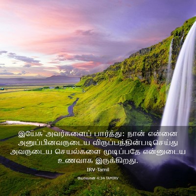 Picture 03 - யோவான் 4:34 TAMIRV - இயேசு அவர்களைப் - Bible Verse Picture
