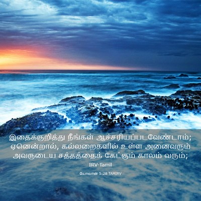 Picture 03 - யோவான் 5:28 TAMIRV - இதைக்குறித்து - Bible Verse Picture