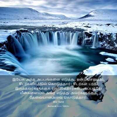 Picture 03 - யோவான் 6:11 TAMIRV - இயேசு அந்த - Bible Verse Picture