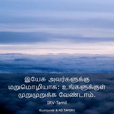 Picture 03 - யோவான் 6:43 TAMIRV - இயேசு அவர்களுக்கு - Bible Verse Picture