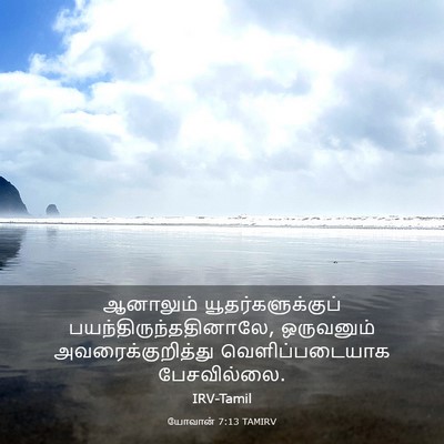Picture 03 - யோவான் 7:13 TAMIRV - ஆனாலும் - Bible Verse Picture