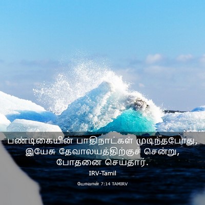 Picture 03 - யோவான் 7:14 TAMIRV - பண்டிகையின் - Bible Verse Picture