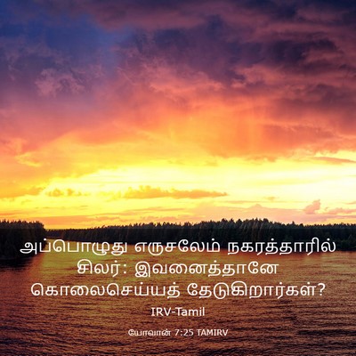 Picture 03 - யோவான் 7:25 TAMIRV - அப்பொழுது - Bible Verse Picture