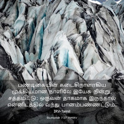Picture 03 - யோவான் 7:37 TAMIRV - பண்டிகையின் - Bible Verse Picture