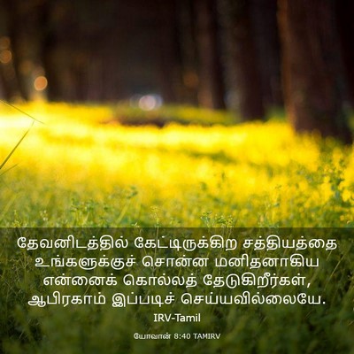 Picture 03 - யோவான் 8:40 TAMIRV - தேவனிடத்தில் - Bible Verse Picture