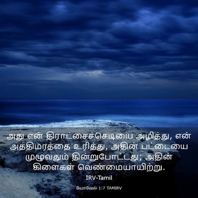 Picture 03 - யோவேல் 1:7 TAMIRV - அது என் - Bible Verse Picture