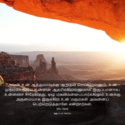 Picture 03 - ரூத் 4:15 TAMIRV - அவன் உன் - Bible Verse Picture