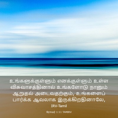 Picture 03 - ரோமர் 1:11 TAMIRV - உங்களுக்குள்ளும் - Bible Verse Picture