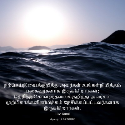 Picture 03 - ரோமர் 11:28 TAMIRV -  - Bible Verse Picture