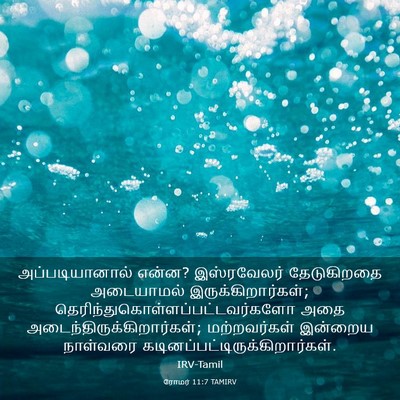 Picture 03 - ரோமர் 11:7 TAMIRV - அப்படியானால் - Bible Verse Picture